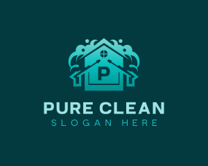 Power Washer Home Cleaning logo design