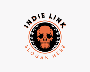 Indie Skull Tattoo logo