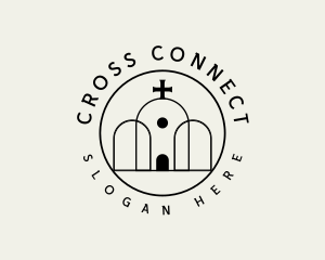 Catholic Chapel Cross logo design