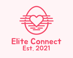 Pink Heart Egg logo