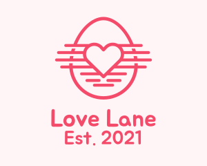 Pink Heart Egg logo