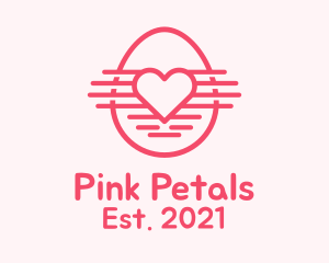 Pink Heart Egg logo