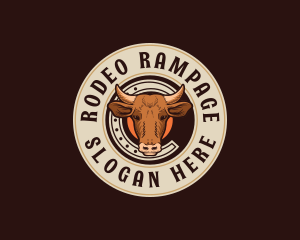 Rodeo Bull Horn logo design