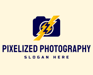 Flash Photography Camera logo design