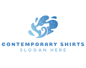 Water Shirt Laundry logo design