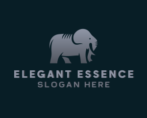 Wild Zoo Elephant  Logo