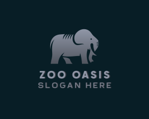 Wild Zoo Elephant  logo design