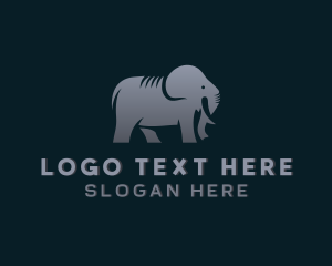 Mammal - Wild Zoo Elephant logo design