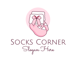 Baby Girl Booties Socks logo