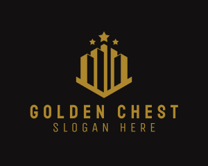 Golden Building Property logo design