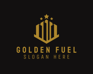 Golden Building Property logo design