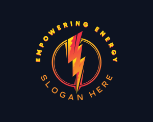 Electric Bolt Lightning logo design