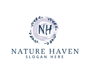 Natural Leaf Swirl logo design