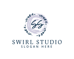 Natural Leaf Swirl logo design