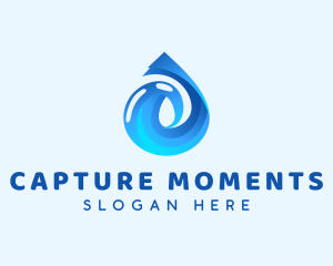 Water Droplet Liquid logo