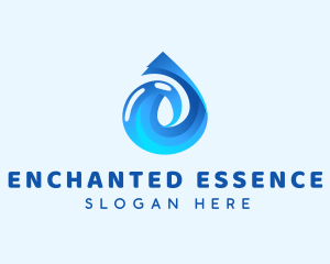 Water Droplet Liquid logo design