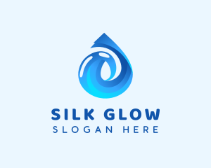 Water Droplet Liquid logo design