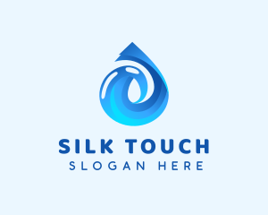 Water Droplet Liquid logo design