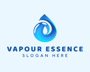 Water Droplet Liquid logo design