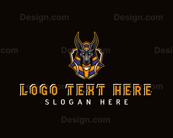 Egyptian Pharaoh Anubis Logo