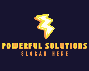 Electrical Lightning Power logo design