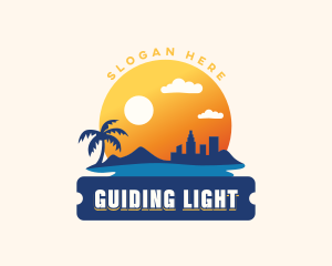 Beach City Travel logo design