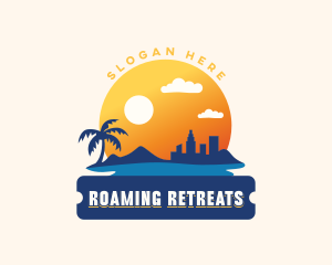 Beach City Travel logo design