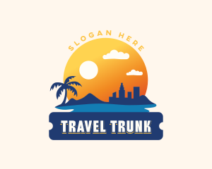 Beach City Travel logo design