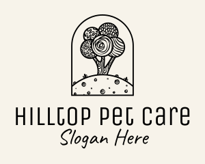 Doodle Hilltop Tree logo