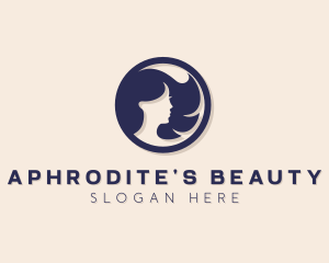 Beautiful Woman Badge logo design