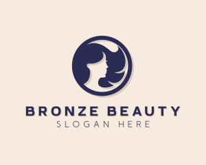 Beautiful Woman Badge logo design