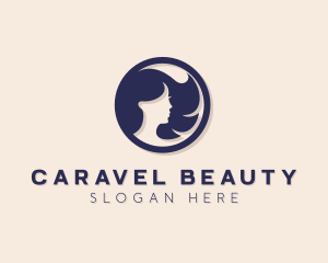 Beautiful Woman Badge logo design