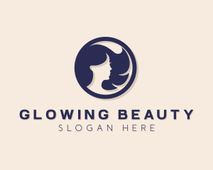 Beautiful Woman Badge logo design