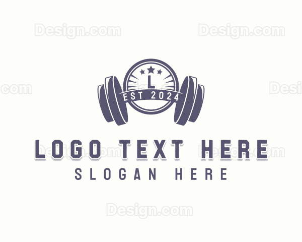 Bodybuilder Workout Trainer Logo