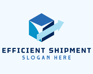 Cube Arrow Delivery logo design