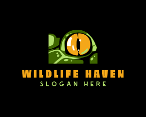 Wildlife Crocodile Eye logo design