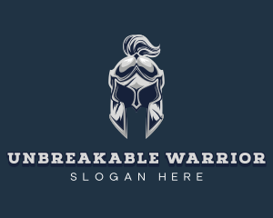 Warrior Helmet Armor logo design