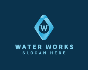 Water Drop Liquid logo design