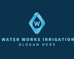 Water Drop Liquid logo design