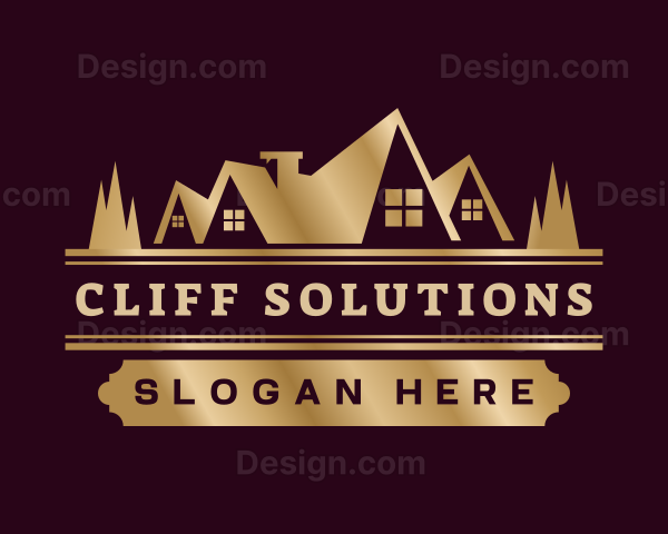 Premium Real Estate Builder Logo