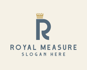 Royal Crown Letter R logo design