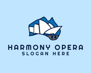 Australia Landmark Opera  logo design