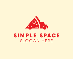 Pizza Food Truck Delivery logo design