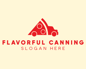 Pizza Food Truck Delivery logo design