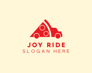 Pizza Food Truck Delivery logo design