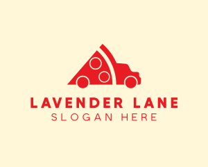 Pizza Food Truck Delivery logo design