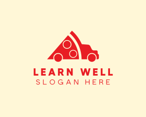 Pizza Food Truck Delivery logo design