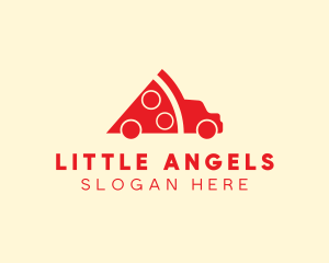 Pizza Food Truck Delivery logo design