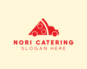 Pizza Food Truck Delivery logo design