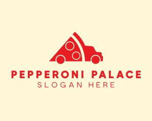 Pizza Food Truck Delivery logo design